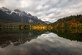 Tovel Lake on Italian Alps. Landscape around Tovel Lake, Italy Royalty Free Stock Photo