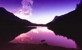 Tovel lake at sunset Royalty Free Stock Photo