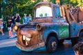 Tow-Mater Pixar parade at Disneyland California Royalty Free Stock Photo