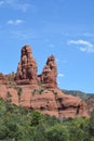 Two Nuns red rock formation in Sedona, Yavapai County, Kaibab National Forest, Arizona Royalty Free Stock Photo