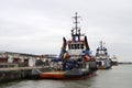 Tow ships from Fairplay at the Vlaardingen Harbor