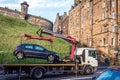 Tow truck in Edinburgh city, Scotland