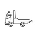 Tow truck linear icon Royalty Free Stock Photo