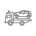 Tow truck linear icon Royalty Free Stock Photo