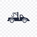 Tow truck transparent icon. Tow truck symbol design from Transportation collection. Simple element vector illustration. Can be us