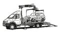 Tow truck Royalty Free Stock Photo