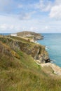 Towan Head Beacon Cove Newquay Cornwall England UK Royalty Free Stock Photo