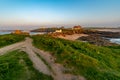 Towan Headland in North Cornwall at Newquay Fistral Beach, England Royalty Free Stock Photo