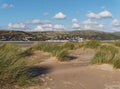 Towards Aberdovey from the Dunes at Ynyslas. Royalty Free Stock Photo