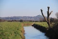 Towards Glastonbury Tor From Meare, Somerset, UK Royalty Free Stock Photo