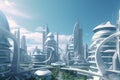 Towards Zero Emissions: The Sustainable City of the Future - AI generated