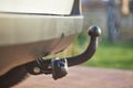 Towbar on a car Royalty Free Stock Photo