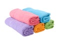 Towel, bath towel on background. Royalty Free Stock Photo