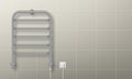 Towel heater rail warmer, plugged in coil dryer