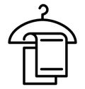 Towel Isolated Vector Icon use for Travel and Tour Projects Royalty Free Stock Photo
