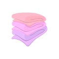 Towel stack cartoon icon