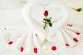 Towel Swan Heart