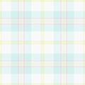 Towel tartan textile background, occupation pattern check vector. Repeating texture seamless fabric plaid in light and white