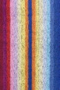 Towel with vertical stripes