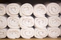 Towels in health club spa Royalty Free Stock Photo