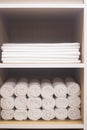 Towels in health club spa Royalty Free Stock Photo