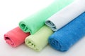 Towels many-coloured Royalty Free Stock Photo