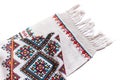 Towels with national hand-embroidered pattern of Ukrainian ethnics