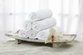 Towels, towel rolls Royalty Free Stock Photo