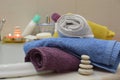 Towels wellnes spa soap relax