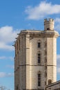Tower above the entrance of the Chateau de Vincennes Royalty Free Stock Photo