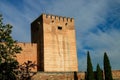 Tower of Alcazaba , Alhambra , grenada , Spain Royalty Free Stock Photo