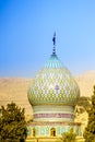 Tower of Ali Ibn Hamzeh Holly Shrine in Shiraz, Iran