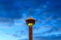 Tower of Americas at night in San Antonio, Texas