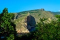 The tower of an ancient castle on top of a cliff Royalty Free Stock Photo