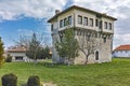 Tower of Angel Voivode and courtyard in Arapovo Monastery of Saint Nedelya, Bulgaria Royalty Free Stock Photo