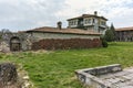 Tower of Angel Voivode and courtyard in Arapovo Monastery of Saint Nedelya, Bulgaria Royalty Free Stock Photo