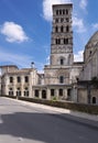 Tower of Angouleme Cathedral Royalty Free Stock Photo