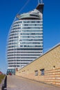 Tower of the Atlantic Hotel in Bremerhaven Royalty Free Stock Photo