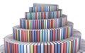 Tower of Babel created from books Royalty Free Stock Photo