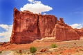 Tower Babel Rock Formation Canyon Arches National Park Moab Utah Royalty Free Stock Photo