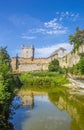 Tower of the Bad Bentheim castle reflected in the pont Royalty Free Stock Photo