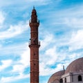 Tower of Bahr Mosque or Sea Mosque in Old city of Jaffa, Israel. It is the oldest extant mosque in Jaffa, Israel