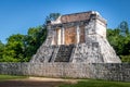 Tower at ball game court juego de pelota at Chichen Itza - Yucatan, Mexico Royalty Free Stock Photo