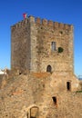 The tower and battlements of the medieval castle in Marvao, Portalegre, Alentejo, Portugal.