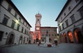 Tower bell at a little square