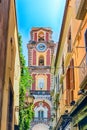 Tower bell of Sorrento Cathedral, Italy Royalty Free Stock Photo