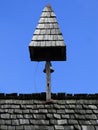 Tower with bell on top of the roof