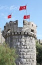 Tower in Bodrum Castle, Turkey Royalty Free Stock Photo