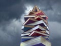 Tower of Books Royalty Free Stock Photo