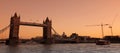 Tower bridge at sunset Royalty Free Stock Photo